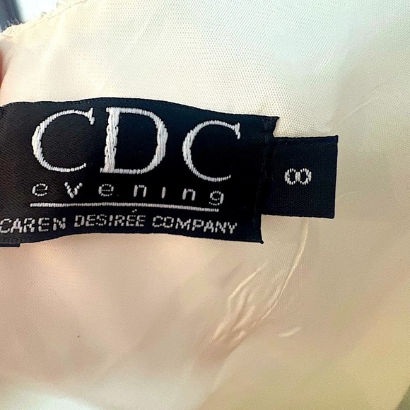 Vintage Mint CDC Evening Lace Bodice Cocktail Dress – Mid-Late 1990s – Size 8" - Picture 4 of 11